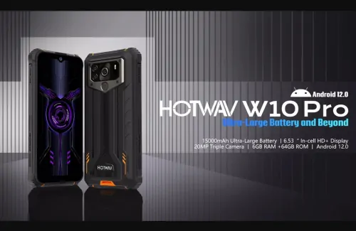 15000mAhの大容量バッテリースマホHOTWAV W10 Proの製品情報！