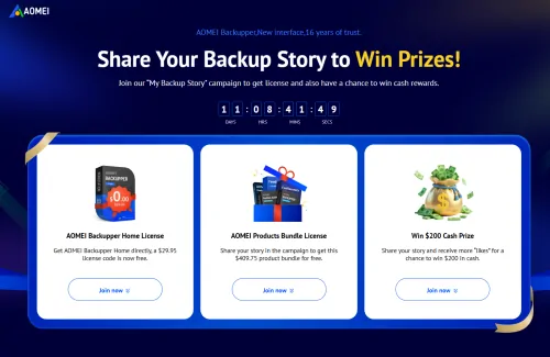【期間限定】PCバックアップの決定版「AOMEI Backupper」有料版が今だけ無料！