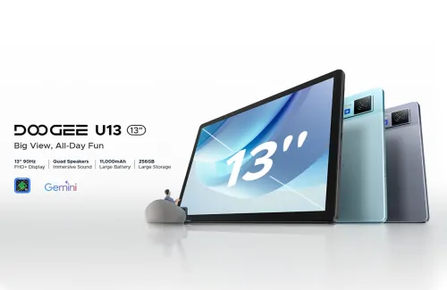 迫力の大画面と丸一日楽しめるパフォーマンスを実現　DOOGEE「U13」登場！