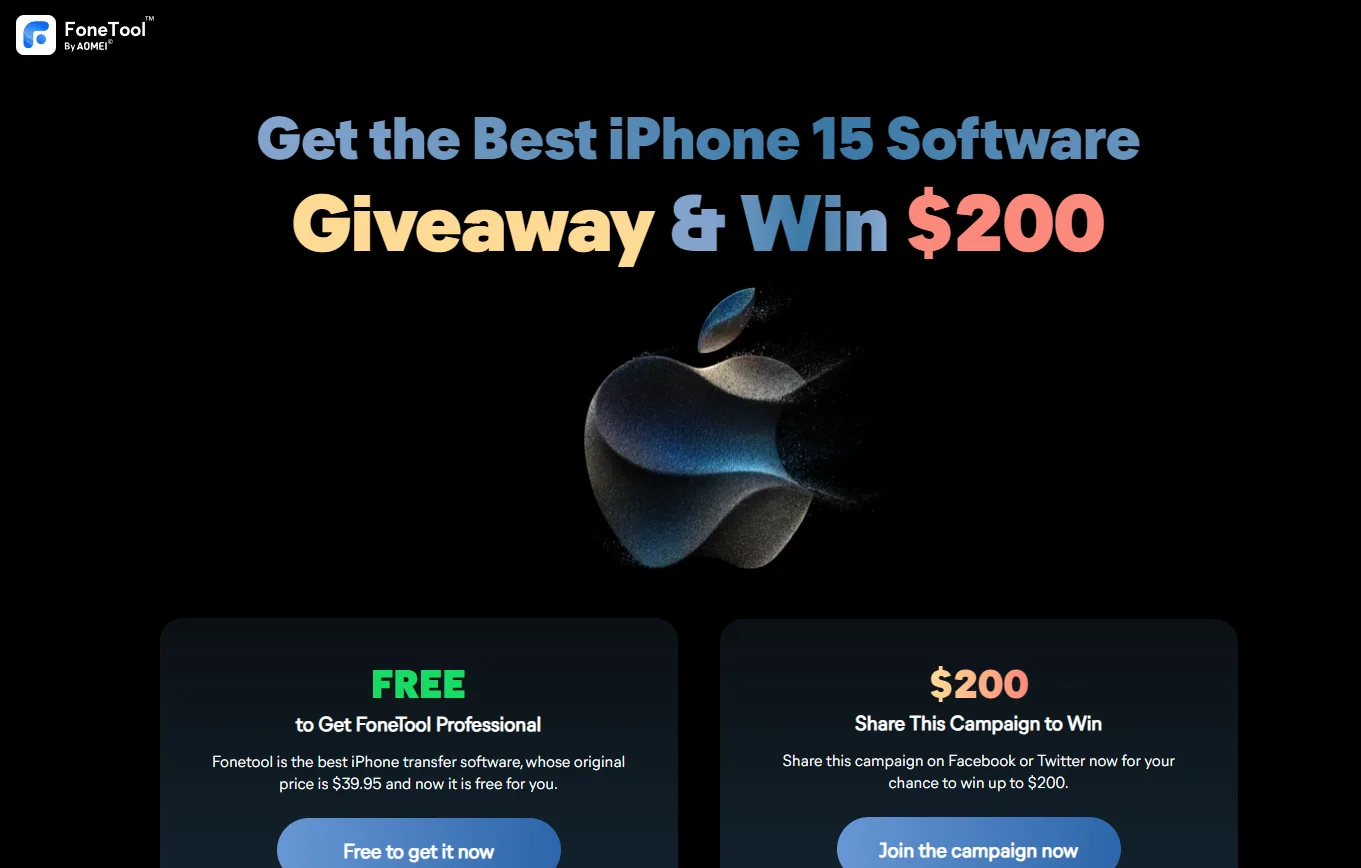 FoneToolなど有償ソフトウェア120ドル分がもらえるキャンペーン！ - ShopDD