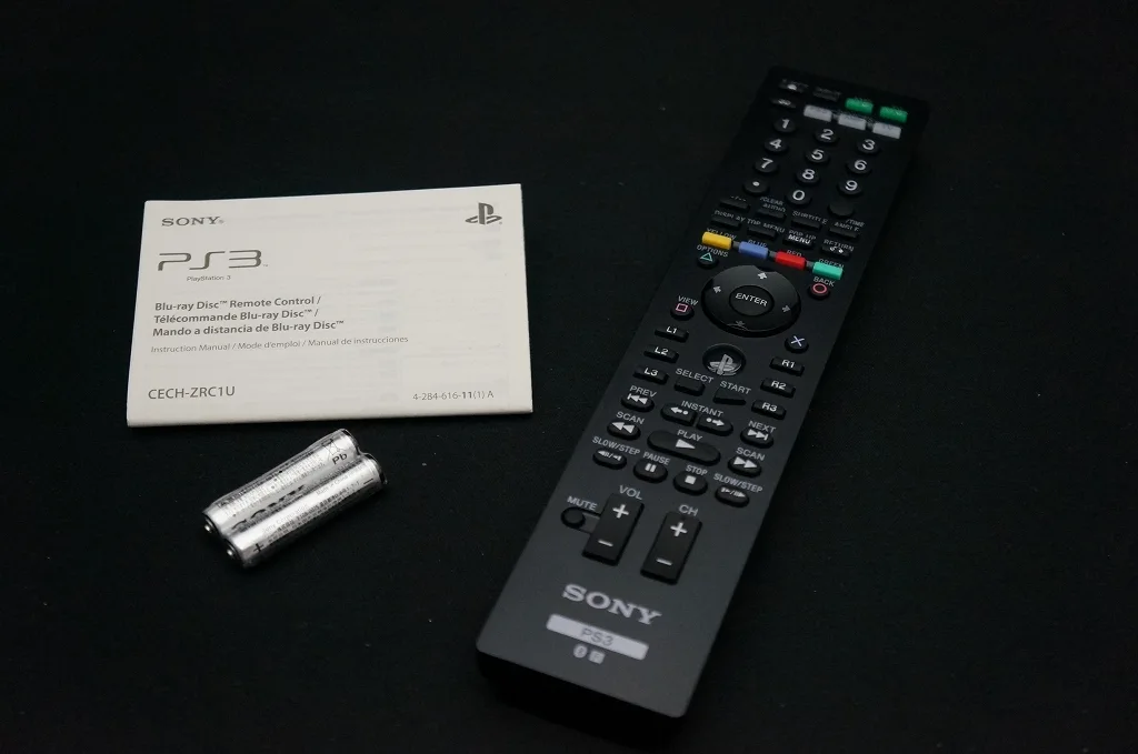 PS3 本体、コード、リモコン PlayStation3用リモートコントローラ CECH-ZRC1Jを買ってみた