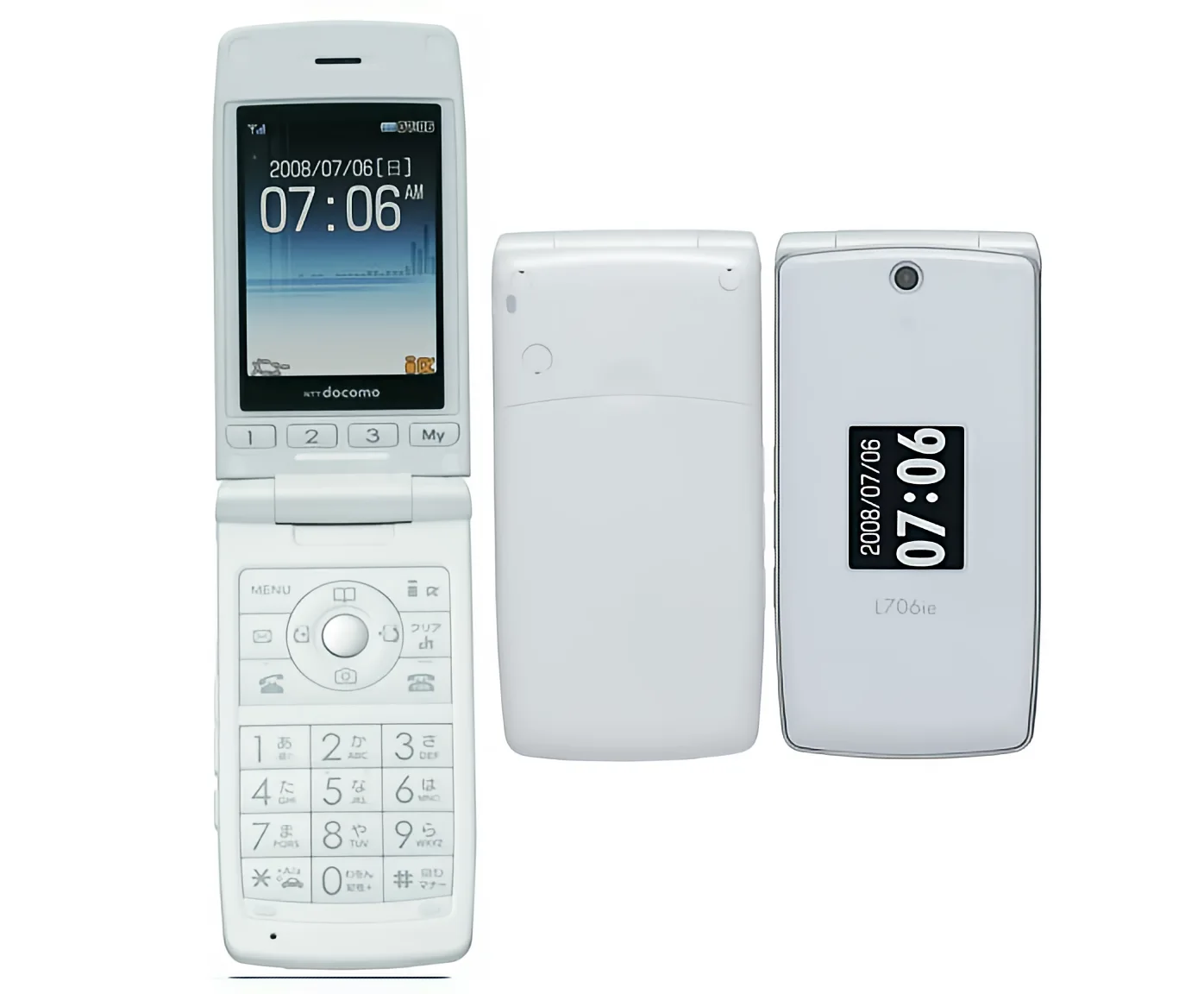 ホワイト フリップ式携帯電話 本体 NTTドコモ FOMA 「906i/706iシリーズ」発表！ 706iシリーズ編 - ShopDD