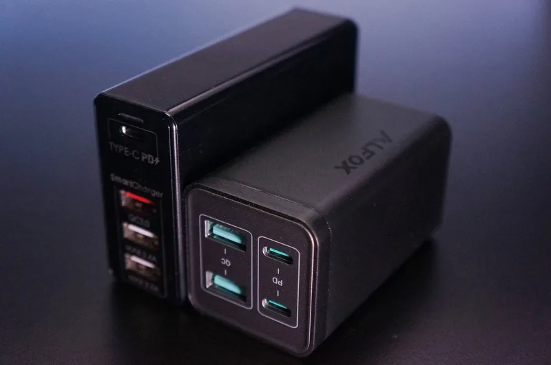 Alfox PD 65W USB-A&USB-C 4ポートTypeC急速充電器 ALFOX 65W PD急速充電器 PC001のレビュー！ノートパソコンを充電