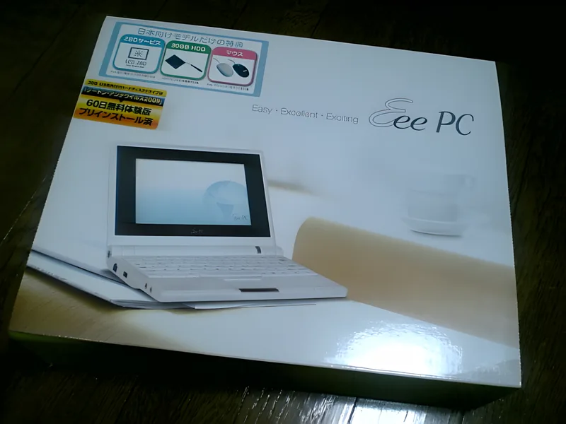 ウルトラモバイルPCのASUS Eee PC 701SD-Xを買ってみた！ - ShopDD