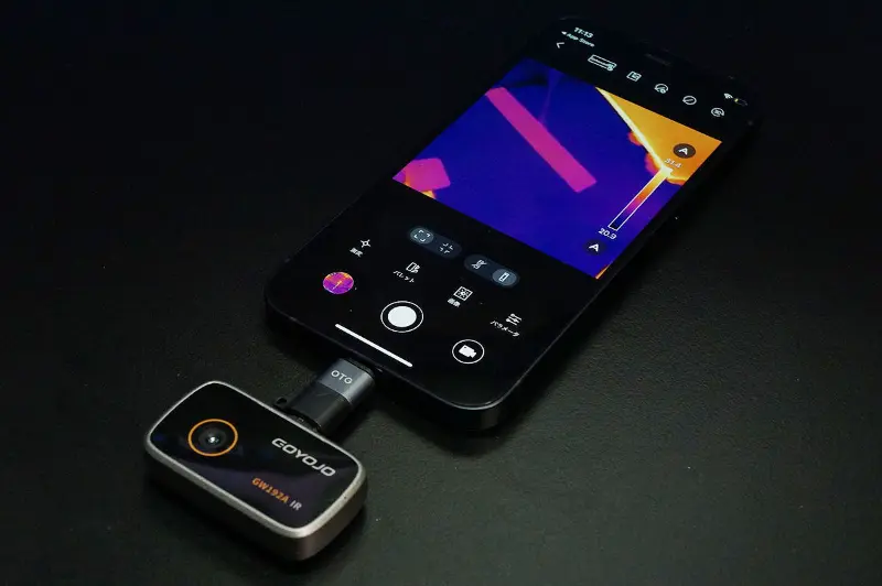 サーモカメラ GOYOJO GW192K スマホがサーマルカメラになるGOYOJO