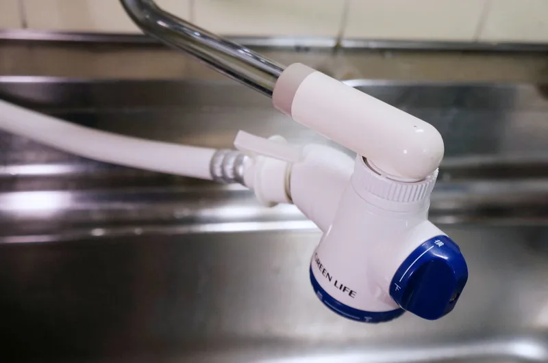 水道工事無しで水栓分岐！グリーンライフ 蛇口コネクター混合水栓用