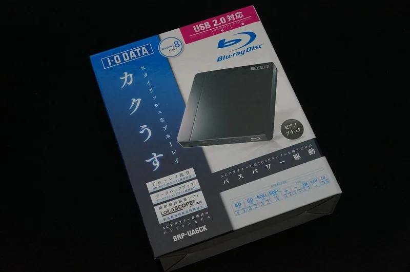 I-O DATA BDXL対応ポータブルブルーレイドライブ「カクうすブルーレイ」 ピアノブラック BRP-UA6CK Amazon.co.jp: I-O DATA BDXL対応ポータブルブルーレイドライブ