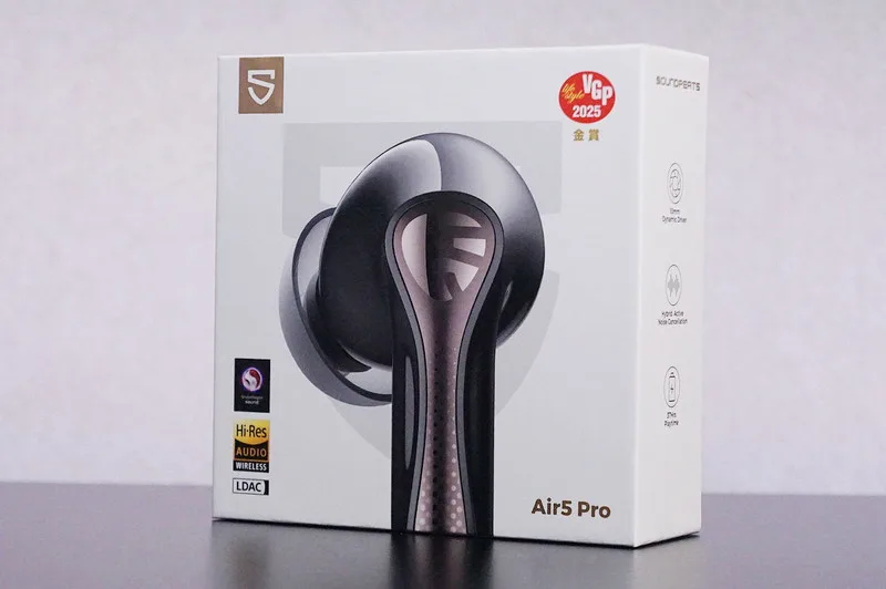 最大-55dBノイズキャンセル搭載！SOUNDPEATS Air5 Proのレビュー
