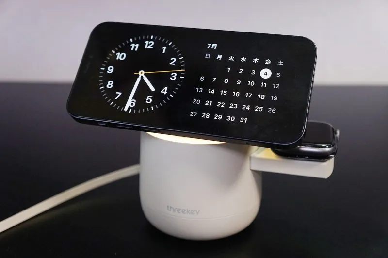 新品 THREEKEY 4in1 MFI PSE認証 ワイヤレス充電器 おしゃれ Amazon.co.jp: Threekey【Apple公認・MFi・Qi2・PSE公式認定