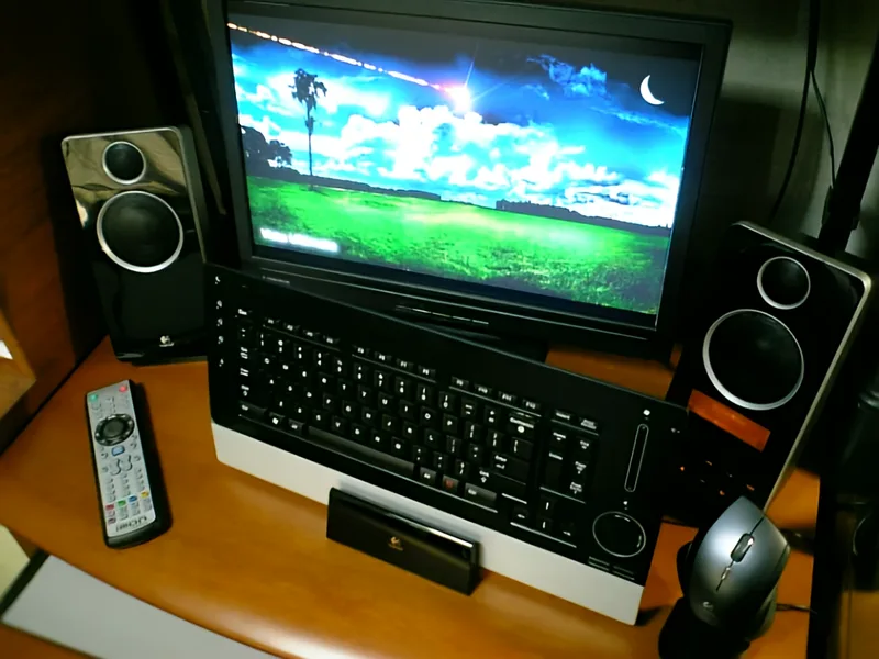 タッチパネル・ウーファー搭載 2.0chスピーカー Logicool Z-10 タッチパネル・ウーファー搭載 2.0chスピーカー Logicool Z-10